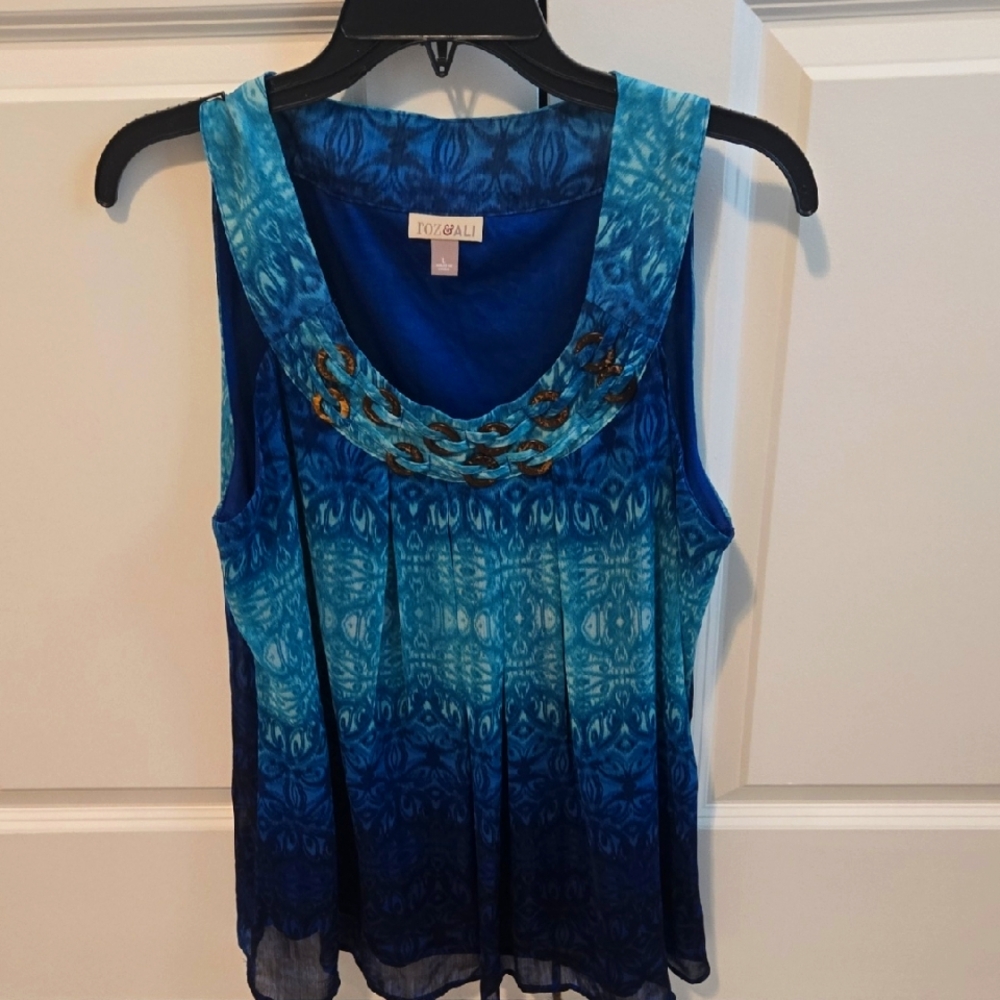 Roz & Ali Blue Gradient Tank Top